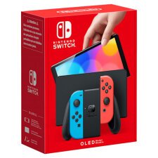 Nintendo Switch OLED videoconsola portátil 17,8 cm (7") 64 GB Pantalla táctil Wifi Azul, Rojo