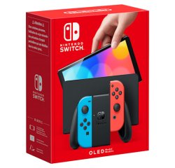Nintendo Switch OLED videoconsola portátil 17,8 cm (7") 64 GB Pantalla táctil Wifi Azul, Rojo