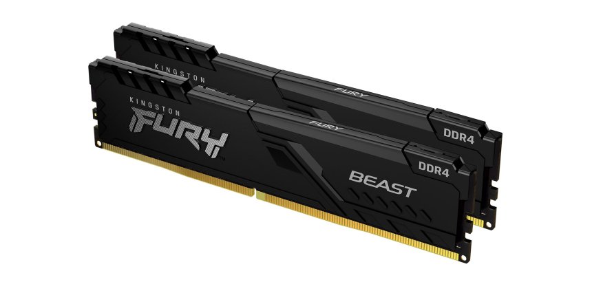 Kingston Technology FURY Beast 32GB 3200MT/s DDR4 CL16 DIMM (Kit da 2) 1Gx8 Black