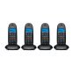 Teléfono inalámbrico, Motorola C1004LB+, Teléfono DECT Altavoz, 50 entradas, Negro