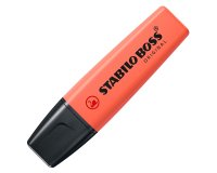 Surligneur stabilo boss original pastel encre base    eau pointe biseautee largeur  trace 2/5mm coloris douceur