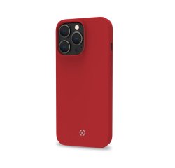 Celly Cromo funda para teléfono móvil 17 cm (6.7") Rojo