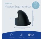 R-Go Tools Clavier R-Go Numpad Break, clavier numérique ergonomique avec logiciel de pause, bluetooth, blanc