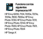 HP Cartucho de tinta Original 303 negro