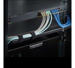 StarTech.com Pannello passacavi montabile a rack 1U con profondità regolabile, Guida di supporto per cavi per server/armadi rack da 19", Cable management panel per pannelli patch/switch/PDU