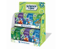 Presentoir clementoni coffret science et jeu assortis 18 unites