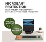 Fellowes Computer Desk Mat with Non-Slip Base Breyta Desk Mat with Antibacterial Protection Sage