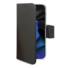 Celly WALLY custodia per cellulare 16,3 cm (6.4") Custodia a borsellino Nero