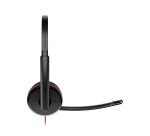 HP Poly Blackwire 3220 Stereo USB-C Headset +USB-C/A Adapter