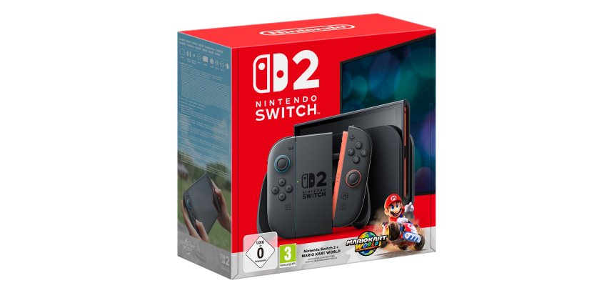 Nintendo Switch 2 + Mario Kart World console da gioco portatile 20,1 cm (7.9") 256 GB Touch screen Wi-Fi Nero