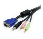StarTech.com Câble pour Switch KVM VGA avec USB et Audio et Micro - 1.80m