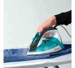 Polti Vaporella Quick & Comfort QC120 Steam iron Stainless Steel soleplate 2200 W Black, Turquoise, White