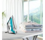 Polti Vaporella Quick & Comfort QC120 Steam iron Stainless Steel soleplate 2200 W Black, Turquoise, White