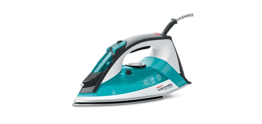 Polti Vaporella Quick & Comfort QC120 Steam iron Stainless Steel soleplate 2200 W Black, Turquoise, White