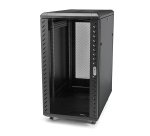 StarTech.com Armoire Rack Serveur 18U à 4 Montants, Armoire Verrouillable 19" pour Ordinateur/AV/Équipement IT, Rack Réseau pour Bureau/Domicile avec Roulettes et Rails de Montage Ajustables
