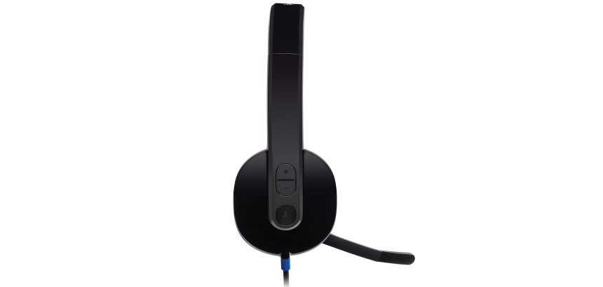 Logitech H540 USB Computer Headset Avec un son haute définition et des commandes sur l'oreillette