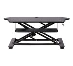 StarTech.com Convertidor Escritorio de Pie y Sentado de Esquina - con Bandeja para Teclado - con Superficie de 89cm x 53cm - Escritorio Ergonómico de Altura Ajustable - para Dos Monitores