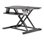 StarTech.com Convertidor Escritorio de Pie y Sentado de Esquina - con Bandeja para Teclado - con Superficie de 89cm x 53cm - Escritorio Ergonómico de Altura Ajustable - para Dos Monitores