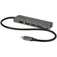StarTech.com USB-C Multiport Adapter - USB-C auf HDMI 2.0b 4K 60Hz (HDR10), 100W Power Delivery Pass-Through, 4-Port USB 3.0 Hub - USB Type-C Mini Dock - 30cm langes Kabel