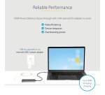 StarTech.com USB C Multiport Adapter - USB-C to HDMI 2.0b 4K 60Hz (HDR10), 100W Power Delivery Pass-Through, 4-Port USB 3.0 Hub - USB Type-C Mini Dock - 12" (30cm) Long Attached Cable