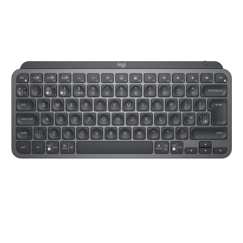 Logitech MX Keys Mini teclado Oficina RF Wireless + Bluetooth QWERTY Internacional de EE.UU. Grafito