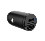 Celly CCMINI2USBCBK Caricabatterie per dispositivi mobili Smartphone, Tablet Nero Accendisigari Auto