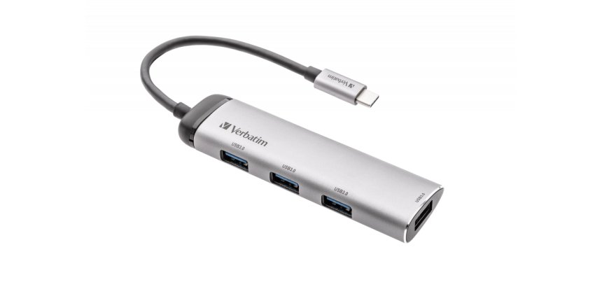 Verbatim Hub Multiport USB-C 4 ports USB 3.2 Gen 1
