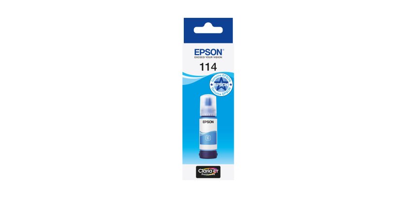 Epson 114 EcoTank Cyan ink bottle
