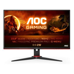 AOC 24G2SAE/BK pantalla para PC 60,5 cm (23.8") 1920 x 1080 Pixeles Full HD Negro, Rojo