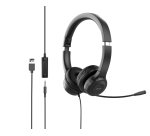 Acer AHW154 Auriculares Alámbrico De mano Oficina/Centro de llamadas USB tipo A Negro
