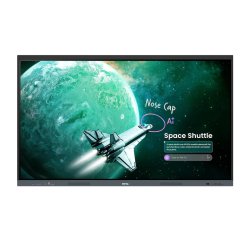BenQ RE7505E tableau blanc interactif 190,5 cm (75") 3840 x 2160 pixels Écran tactile Noir USB