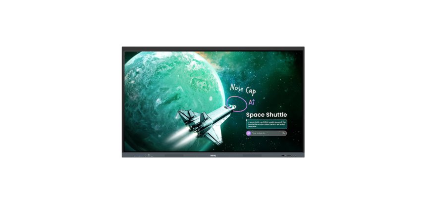 BenQ RE7505E tableau blanc interactif 190,5 cm (75") 3840 x 2160 pixels Écran tactile Noir USB