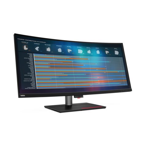 Lenovo ThinkVision P40w-20 LED display 100,8 cm (39.7") 5120 x 2160 Pixeles 5K Ultra HD Negro