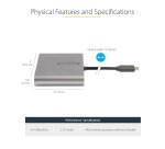 StarTech.com USB C to Quad HDMI Adapter, USB-C to 4x HDMI Monitor Converter for Windows (no support for macOS/ChromeOS/Linux) - TAA