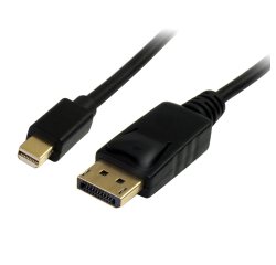 StarTech.com 1m Mini DisplayPort naar DisplayPort 1.2 Kabel - 4K x 2K UHD Mini DisplayPort naar DisplayPort Adapter Kabel - Mini DP naar DP Monitor Kabel - mDP naar DP Kabel - Zwart