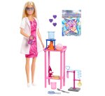 Barbie Scientist Doll and Accessories with Blonde Fashion Doll, Lab Table, & Color-Change Accessories