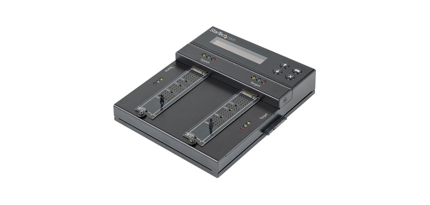 StarTech.com Clonador y Borrador Autónomo de Unidades de Almacenamiento SATA M.2 - NVMe M.2 - Duplicador Copiador Externo Offline de Unidades HDD SSD M.2 PCIe AHCI/NVMe, SATA M.2 - 2,5/3,5 TAA