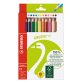 Crayon de couleur GREENtrio, épais, étui en carton
