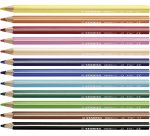 Crayon de couleur GREENtrio, épais, étui en carton