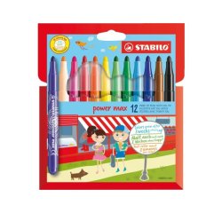 STABILO Power Max marcatore Vivido Multicolore 12 pz