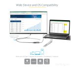 StarTech.com USB C to DisplayPort Adapter - 8K/4K 60Hz USB-C to DisplayPort 1.4 Adapter Dongle - USB Type-C to DP Monitor Video Converter - Works w/Thunderbolt 3 - w/12" Long Attached Cable