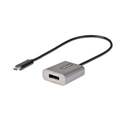 StarTech.com Adaptador USB C a DisplayPort - Conversor USB Tipo C a DisplayPort 1.4 de 8K/4K 60Hz - Convertidor de Vídeo Tipo Dongle USBC a DP para Monitor - Funciona con Thunderbolt 3 - Cable de 30cm