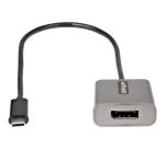 StarTech.com Adaptateur USB C vers DisplayPort - Dongle USB-C 8K/4K 60Hz vers DisplayPort 1.4 - Convertisseur Graphique USB Type-C vers Écran DP - Compatible Thunderbolt 3 - Câble Intégré 30cm