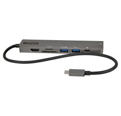 StarTech.com USB-C Multiport Adapter Hub, USB-C to 4K 60Hz HDMI, Gigabit Ethernet and 100W Laptop Charging for Macbook Pro / Air and Windows