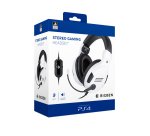 BIG BEN PS4OFHEADSETV3WHITE auricular y casco Auriculares Alámbrico Diadema Juego Negro, Blanco