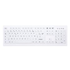 CHERRY AK-C8100F-FUS-W/FR clavier Médical RF sans fil AZERTY Français Blanc