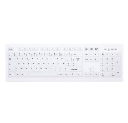 Contour Design Active Key AK-C8100F-FU1-W/FR clavier Bureau RF sans fil AZERTY Français Blanc