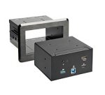 StarTech.com Conference Room Docking Station - Universal Laptop Dock - 4K HDMI, 60W Power Delivery, USB Hub, GbE, Audio - In-Table Connectivity Box For Huddle/Boardroom Collaboration Space