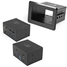 StarTech.com Vergadertafel docking station en aansluitdoos 4K - USB-C/USB-A host - HDMI - 4x USB 60W USB-C Power Delivery RJ45