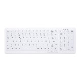 CHERRY AK-C7000 clavier Médical FR sans fil +USB AZERTY Français Blanc